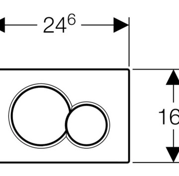 Активатор Sigma 01 месинг GEBERIT