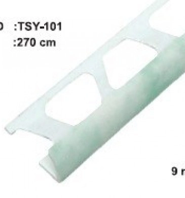 Лайсна PVC Светло Зелен Мрамор външен ъгъл 9мм.