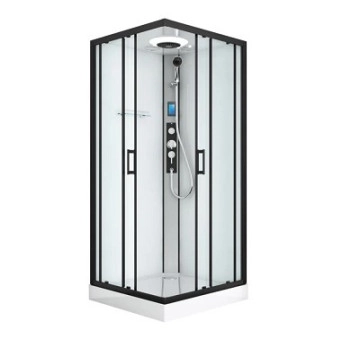 Хидромасажна Душ кабина CL21B Miami Black 90/90см