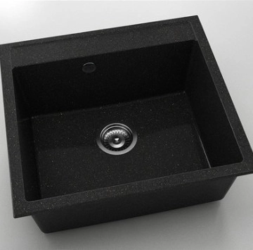 Кухненска мивка граниксит 56/51см черна ФАТ