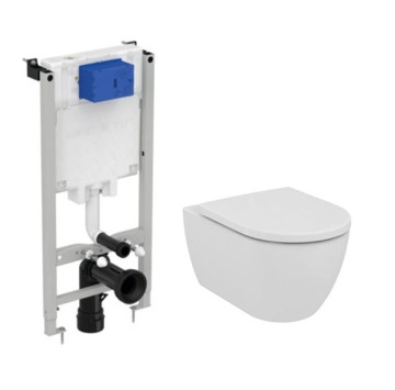 Стенна тоалетна Ellisse Rimless и Структура ProSys Eco IDEAL STANDARD