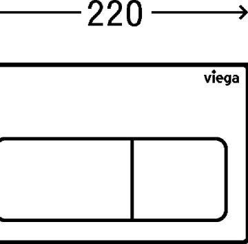 Бутон Viega Visign for Life 5 бял VIEGA