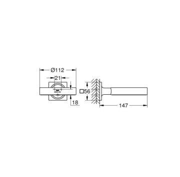 Държач за сапунерка Allure chrome хром GROHE