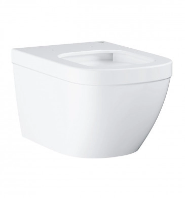 Конзолна тоалетна чиния Euro Ceramic Rimless бяла