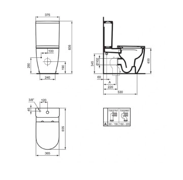 Промо Моноблок Ellisse бял IDEAL STANDARD