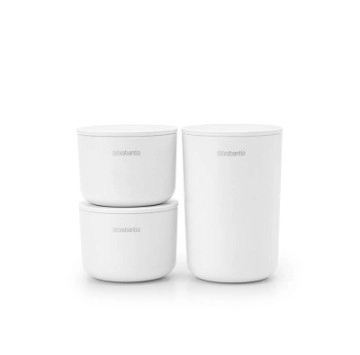 Комплект за съхранение на принадлежности 3 части ReNew White Бял BRABANTIA