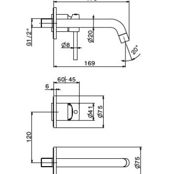 Смесител за умивалник XT злато сатен