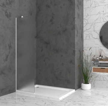 Параван Walk In 8 70/h200см. бял мат