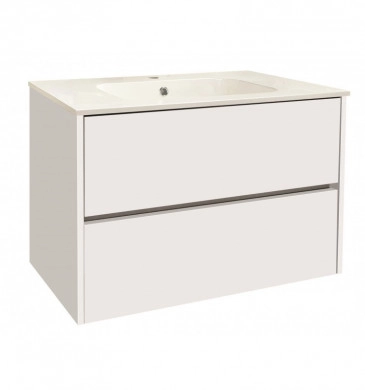 Шкаф за баня с мивка Интер ICP7955 80см бял