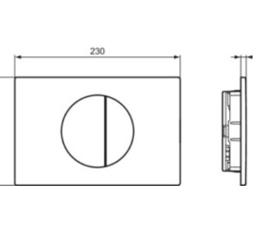 Бутон Prosys Оleas M5 злато мат IDEAL STANDARD