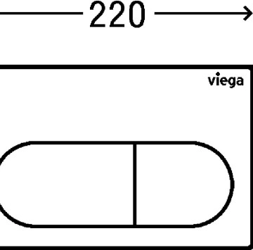 Бутон Viega Visign for Life 6 бял VIEGA