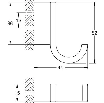 Закачалка Selection хром GROHE
