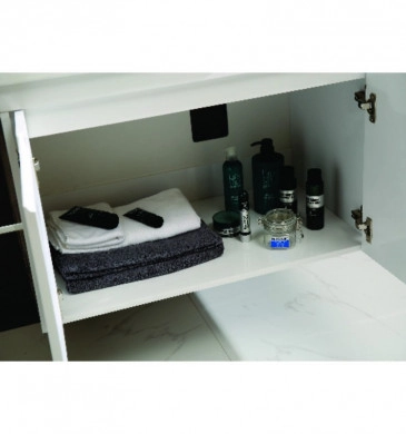 Шкаф за баня с мивка Мона 83см. бял ICP8363