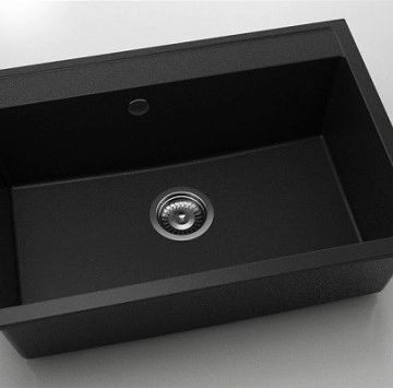 Кухненска мивка фатгранит 70/49см черна ФАТ