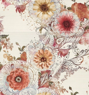 Decor/3 Fiore Saint Tropez Sand 25/75