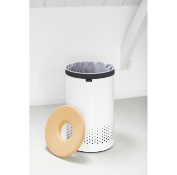 Кош за пране с корков капак 60L White BRABANTIA