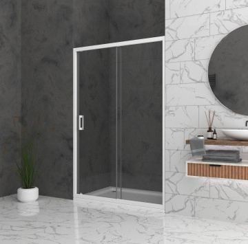 Параван Bella W1 115/h195см. хром