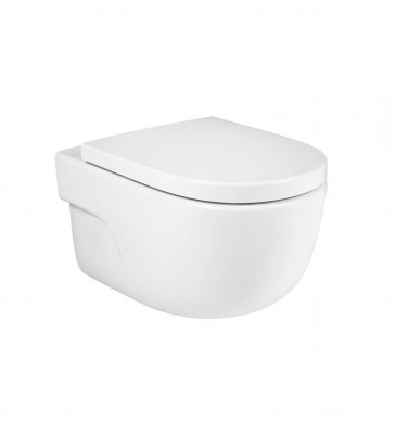 Стенна тоалетна чиния Meridian Rimless бяла