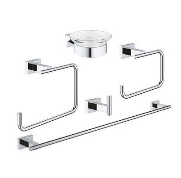 Koмплект аксесоари за баня Essentials Cube 5в1 хром GROHE