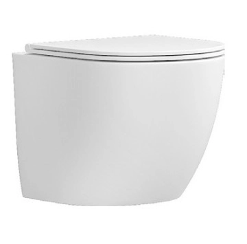 Стенна тоалетна Milos Rimless LT-046E-NRGW бяла KARAG