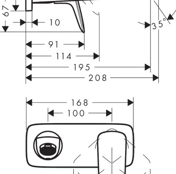 Смесител за мивка Logis хром HANSGROHE