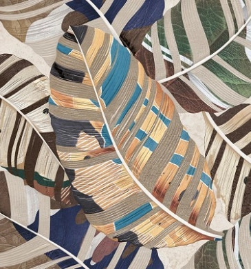 Decor Ever Cream Leaves Matt Rect. 30/60