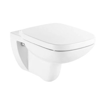 Стенна тоалетна чиния Debba Square Rimless бяла и структура за вграждане Active