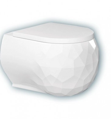 Стенна тоалетна чиния Pent бяла