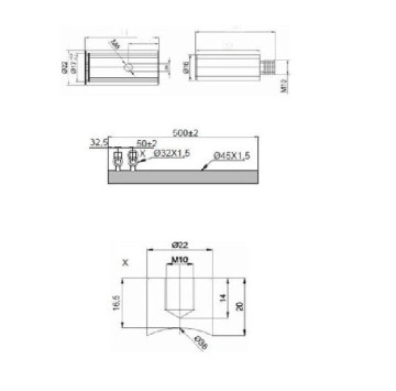 Лира за баня Design 2-795 50/h79.5см. хром KARAG