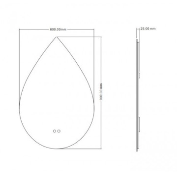 Огледало Piovere 1949 60/h90см. ИНТЕР КЕРАМИК