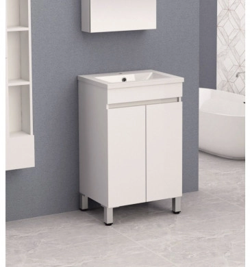 Шкаф за баня с мивка Интер ICP5081 50см бял