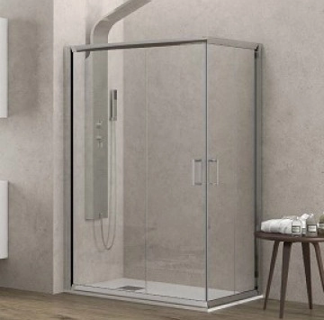 Душ кабина New Flora 100 80/100см хром KARAG