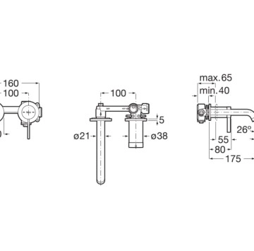Смесител за мивка Ona розово злато ROCA