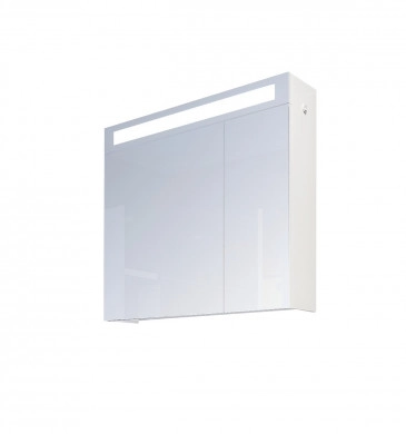 Шкаф огледало Ема 65см бяло с Led осветление