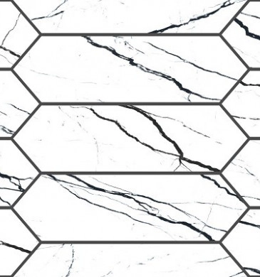 Decor Miami Hexa Glossy Rect. 25/75