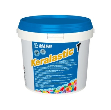 Лепило за плочки и естествен камък Mapei Keralastic T бяло 5кг.