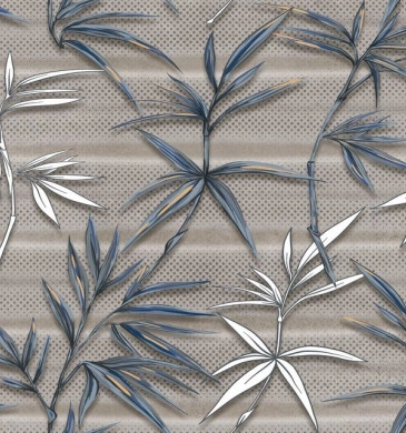 Decor Cemento Grey Leaves Matt Rect. 30/60