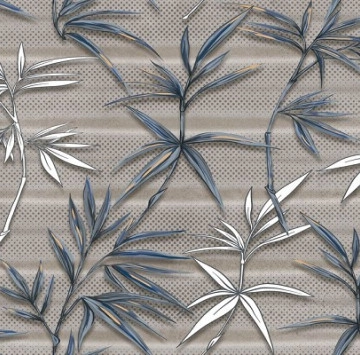 Decor Cemento Grey Leaves Matt Rect. 30/60