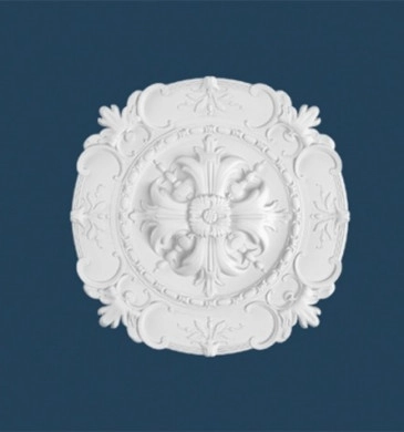Декоративни Полистиролни Розетки с орнамаменти бяла Ф40см. R-5