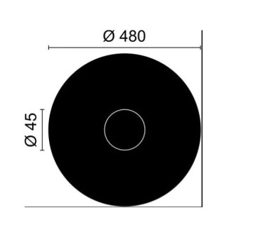 Розетка ARSTYL R16 ф48см. бял полиуретан