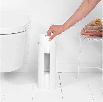 Стойка тоалетна хартия ReNew White BRABANTIA