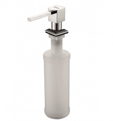 Дозатор за течен сапун Мадлен кухненски 200мл. хром/бял ICKA209