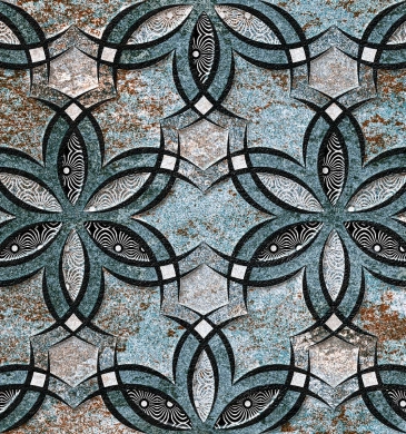 Decor Sky Flowers Matt Rect. 25/75