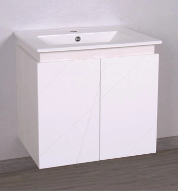 Шкаф за баня с мивка Интер ICP6046 61см. Бял
