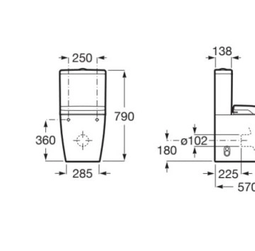 Моноблок  Inspira In-Wash In-Tank Smart Rimless ROCA