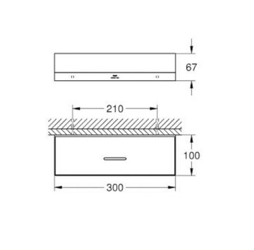 Душ поставка Allure hard graphite GROHE