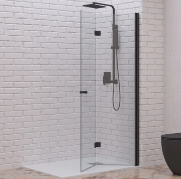 Параван S7 Nero 90/h200см черен KARAG