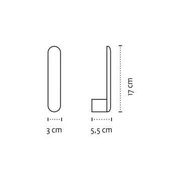 Държач за тоалетна хартия Corona бял мат