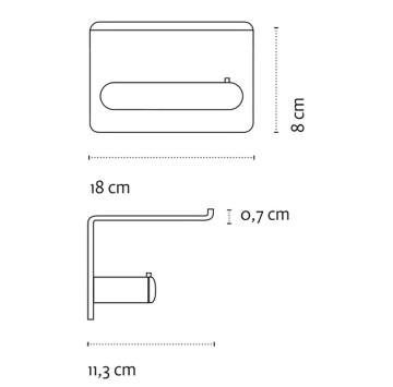 Държач за тоалетна хартия Corona хром