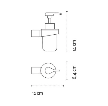 Дозатор за течен сапун Corona черен мат